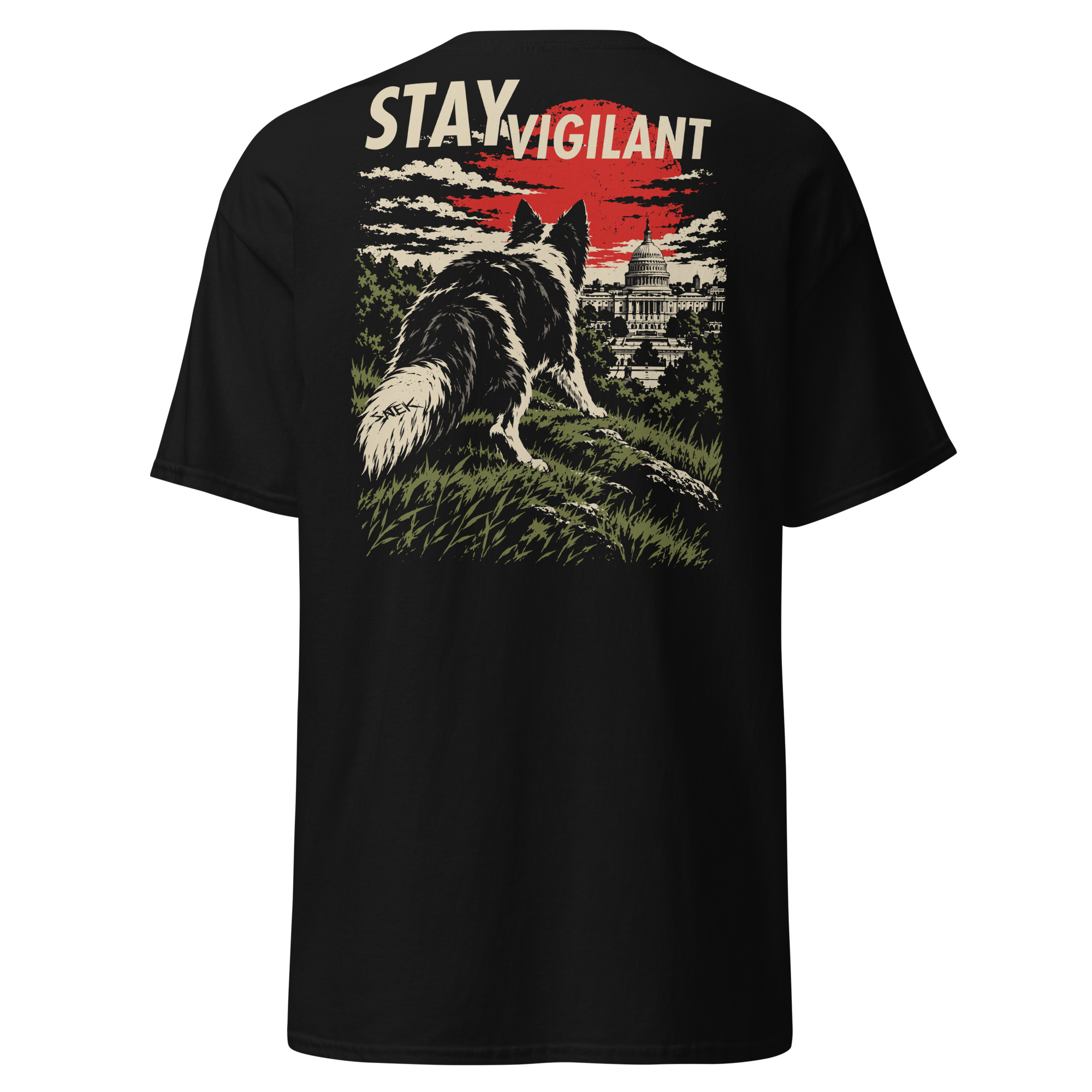 Stay Vigilant SNEK tee product photograph